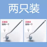 日式马桶刷2只[送2个挂钩] 打折日本马桶刷套装卫生间无死角洁厕清洁刷家用洗厕所刷子长柄