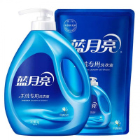 风清白兰1kg瓶+1kg袋 蓝月亮手洗专用洗衣液内衣内裤清洁洗衣液温和不伤手正品多规格