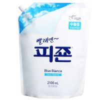 蓝色安卡香1袋 韩国碧珍柔顺剂 防静电洗衣护理液柔软剂 衣服持久留香2100ml【3月5日发完】