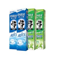 (超白+龙井)4支共560g 黑人茶倍健超白牙膏牙齿除口臭防蛀固齿去牙渍清新口气牙膏