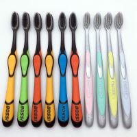 竹炭6支+炫银4支 送梳子包装5/10支牙刷软毛成人竹炭牙刷超细软毛牙刷家用牙刷