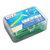 20支L型绿色-0.8mm 韩国钢丝L型、直型牙缝刷7字型牙间刷齿间刷清洁刷20支装买二送一