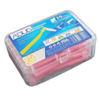 20支L型粉色-0.6mm 韩国钢丝L型、直型牙缝刷7字型牙间刷齿间刷清洁刷20支装买二送一