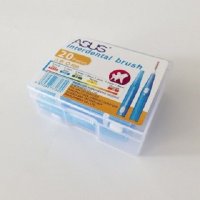 20支直型蓝色-1.0-1.2mm 韩国钢丝L型、直型牙缝刷7字型牙间刷齿间刷清洁刷20支装买二送一