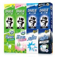 190g 黑人牙膏超白竹炭茶倍健龙井绿茶90g140g190g*4口腔套装 [3月12日发完]