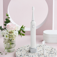 E1皓月白 花上声波电动牙刷成人充电软毛自动男女情侣闺蜜网红E1E2