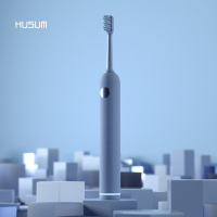 蓝色 花上电动牙刷成人软毛自动牙刷智能感应充电声波震动男女F1