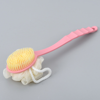 粉红色 浴刷长柄软毛刷洗澡神器强力沐浴刷沐浴球搓背不求人后背双面刷子