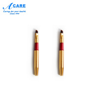 迷你带盖2支 人造纤维 眉刷一支套装眉粉刷子扫眉梳螺旋斜角双头硬毛便携小修眉专业全套