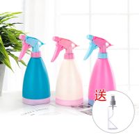 [蓝+米]+送1个50毫升喷瓶 手压式园艺小喷壶家用浇花壶洒水壶喷水壶喷雾器多功能浇水壶喷瓶