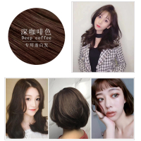 一洗黑植物染发剂天然无刺激清水正品纯一支黑男洗发水膏黑色女 一支彩（深咖啡/可盖白发）