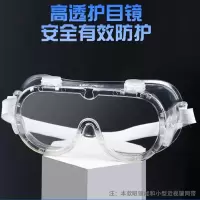 护目镜防风沙防尘劳保打磨骑行透明防飞溅男女挡风镜眼罩防护眼镜 不防雾-5号pvc护目镜
