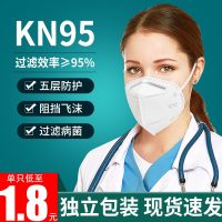 工厂 kn95防护口罩防尘防雾霾透气男女防护n95口面鼻罩5层 邮