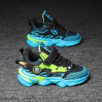 男童鞋子春秋款2021年新款儿童运动鞋男孩大童网面透气潮老爹10岁