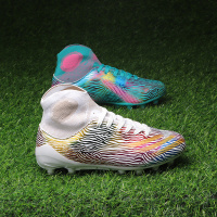 鸳鸯毒液女足球鞋男童长钉TF碎钉学生C罗AG短钉五人比赛训练