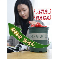 加厚花盆加仑盆阳台家用塑料创意 个性花盆大号种植兰花清仓花盆 1加仑（带底托）经典花盆 大