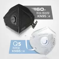 口罩 防尘透气防护工业防雾霾口的罩呼吸阀kn95