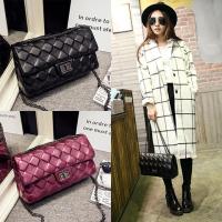 舒弗(LACHOUFFE)香港小ck2019新款菱格链条包小香风女士斜挎单肩包简约女包小包包女斜跨包