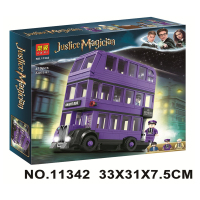 兼容樂高哈利波特系列75957骑士巴士公交车儿童拼装积木玩具11342