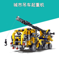 兼容乐高积木科技机械组吊车起重机城市建筑工程车男孩子拼装玩具