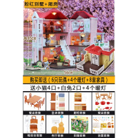 2020款森贝尔森林家族别墅大屋甜梦小屋树屋过家家玩具屋套装女孩 粉红单独别墅+厢房