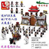 兼容legao三国系列演义古代士兵城堡拼装积木男孩子军事玩具 逐鹿中原[688片]