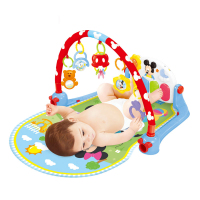 迪士尼婴儿脚踏钢琴健身架0-1岁音乐游戏毯早教宝宝玩具正版授权