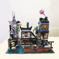 命运赏赐号幻影忍者城市码头神庙高难度拼装积木男孩玩具 忍者码头