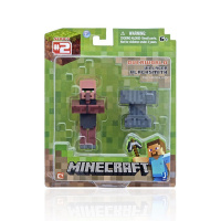 我的世界拼装玩具模型积木人偶摆件手办人仔Minecraft游戏周边 MC九款一套深色村民 我的世界
