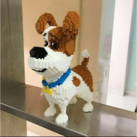 布鲁克超大玛丽SUP马里奥龙猫钻石微小颗粒拼装成人积木玩具 花色