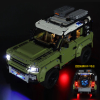 超级英雄乐pin布加迪威龙积木911RSR跑车遥控灯光拼装玩具模型GTR [遥控灯]路虎卫士