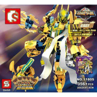 王者关羽盾山玩具机甲武器积木荣耀张飞白执事元歌蔡文姬手办限定 杨戬