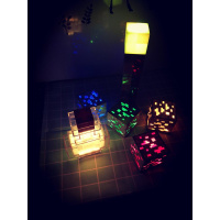 2020掌柜推荐游戏周neCraft火炬火把可亮LED创意红蓝矿 变色瓶+火炬+4个矿灯 收藏加购送小礼物+电池+螺丝刀