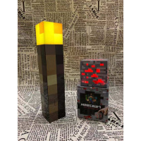 2020掌柜推荐游戏周neCraft火炬火把可亮LED创意红蓝矿灯夜灯 火炬+红矿 收藏加购送小礼物+电池+螺丝刀