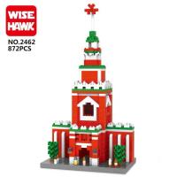 新年积木超大号多伦多电视塔东方明珠塔拼装儿童玩具 宫种楼