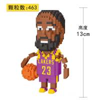 小颗粒积木樂高拼装玩具成人篮球鞋模型aj拼图大人高难度徐璐同款 ZY2576詹姆斯