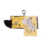 亏本清仓婴儿视觉激发立体布书动物认知黑白彩色布书 可啃咬 蜜蜂尺寸不小的