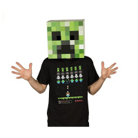 围裙。我的世界玩具模型钻石镐泡沫剑斧头铲子周边武器道具头套 苦力怕纸箱头套 送MC贴纸