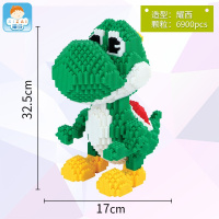 兼容樂高微型钻石小颗粒拼装积木女孩男成人玩具机器猫 粉红色