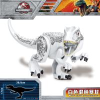 侏罗纪恐龙世界食肉牛龙回旋舱大逃生儿童拼装积木玩具75929 大号白色混种暴龙