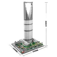 兼容樂高积木拼装玩具男孩城堡房子别墅世界著名建筑模型系列 上海国王大厦4692颗粒