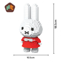 兼容樂高成人女孩子微钻石小颗粒积木史迪仔手工DIY拼装玩具摆件 粉红色