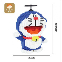 兼容樂高成人女孩子微钻石小颗粒积木史迪仔手工DIY拼装玩具摆件 蓝色