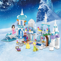 兼容樂高拼装积木女孩系列艾莎冰雪奇缘迪士尼公主城堡5-10岁玩具 四合一冰雪城堡(250片)
