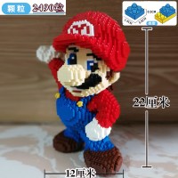 兼容樂高积木成人组装玩具多啦A梦卡通拼图 机器猫3D拼装模型 桔色