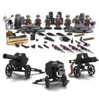 兼容樂高 开智积木狼牙特战队 二战军事部队士兵人仔兵人拼装玩具 陆战国防军