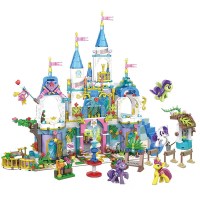 S牌兼容樂高迪士尼城堡迷你街景女孩子公主系列拼装积木6584马车 友情城堡