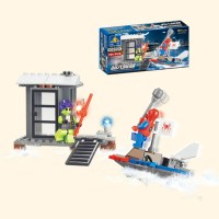 得高7137兼容樂高积木拼装组装玩具男孩超凡蜘蛛侠系列复仇者联盟 海上救援