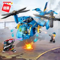 启蒙兼容樂高拼装积木科技时代拼插玩具车坦克变形机器人金刚 2709猎欧武装战机318块3人仔