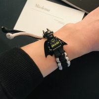 巴斯光年独角兽手链积木玩具小人人仔情侣手工手环编制兼容樂高le 蝙蝠侠